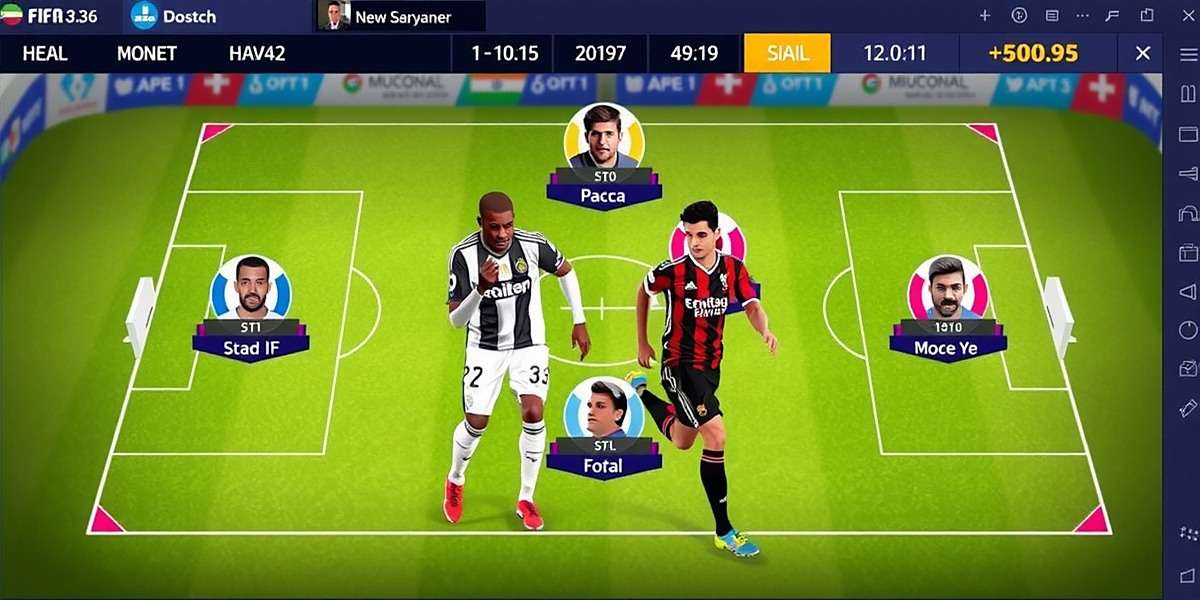 FIFA Mobile gameplay showing strategic formation with Indian players