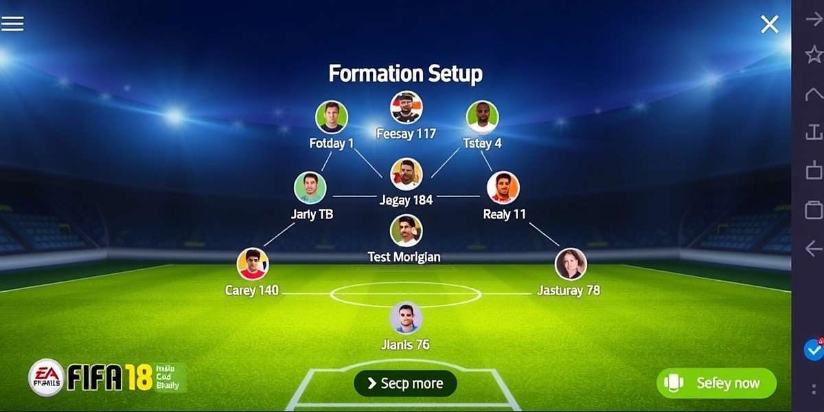 FIFA Mobile formation setup screen with Indian tactics